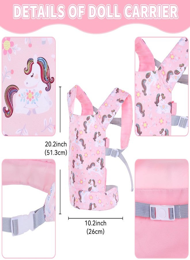 18INDC 5 Pcs Doll Carrier and Accessories for 16-22 Inch Doll, Baby Doll Carrier for 17 Inch baby doll, Doll Stuff Carrier Backpack Set for 18 Inch Doll - Image 4